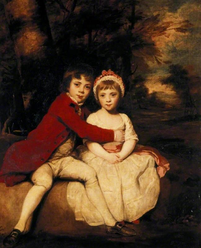 John Parker Iii, Later 1st Earl Of Morley, With His Sister Theresa — Sir Joshua Reynolds