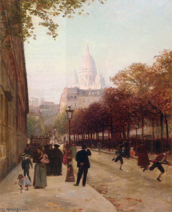 Place Danvers Et Le Sacre Coeur Paris — Victor Gabriel Gilbert