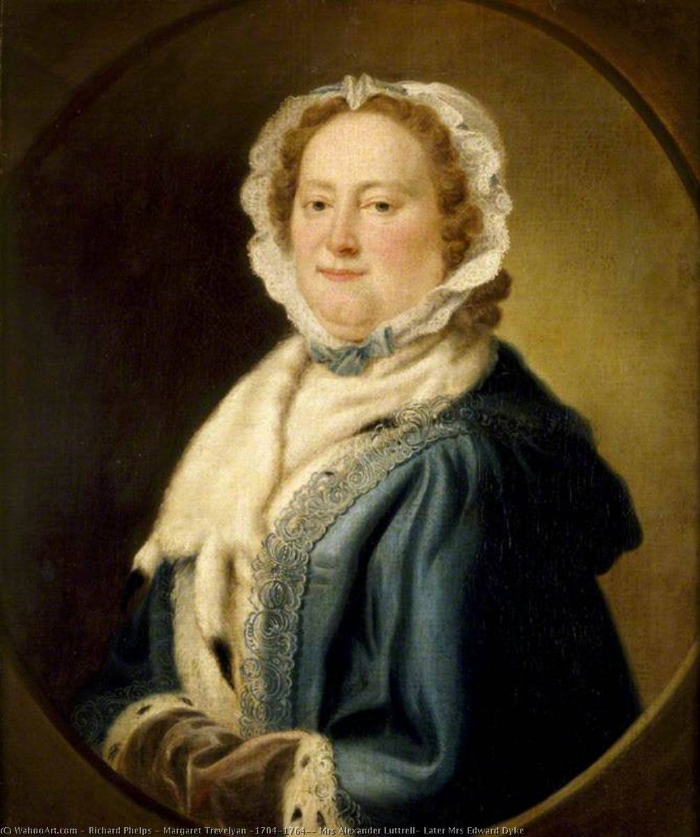 Margaret Trevelyan (1704–1764), Mrs Alexander Luttrell, Later Mrs Edward Dyke — Richard Phelps