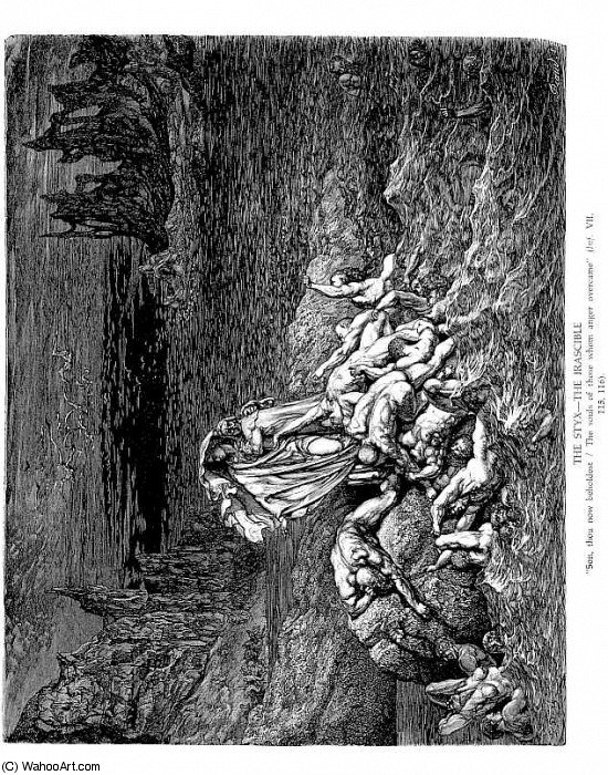 The Styx The Irascible — Paul Gustave Doré