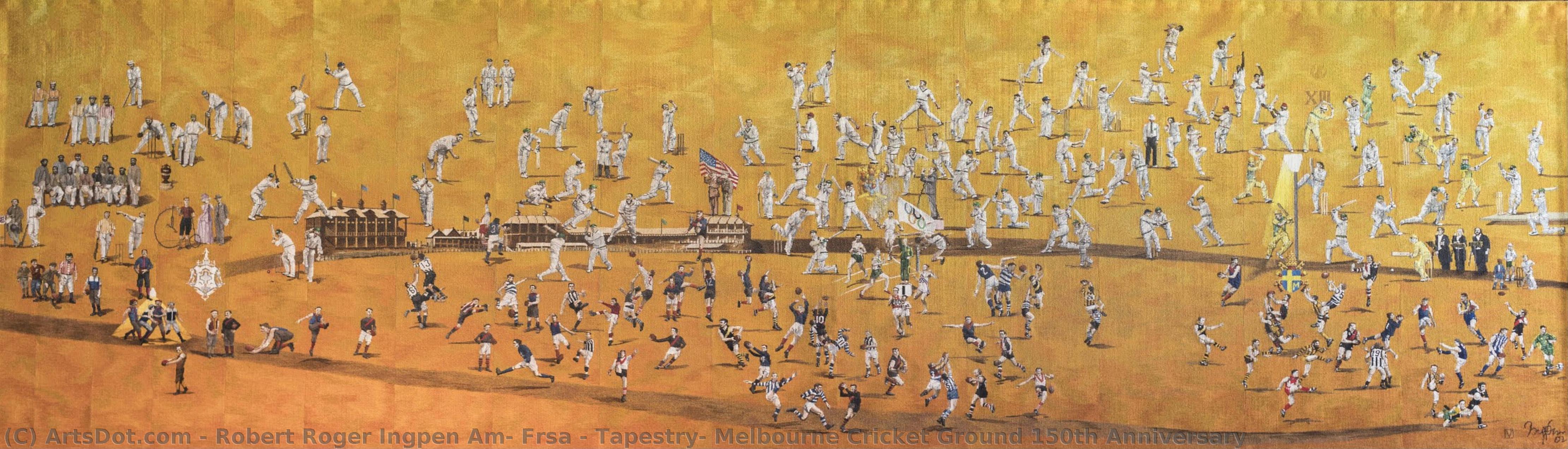 Tapestry, Melbourne Cricket Ground 150th Anniversary — Robert Roger Ingpen Am, Frsa