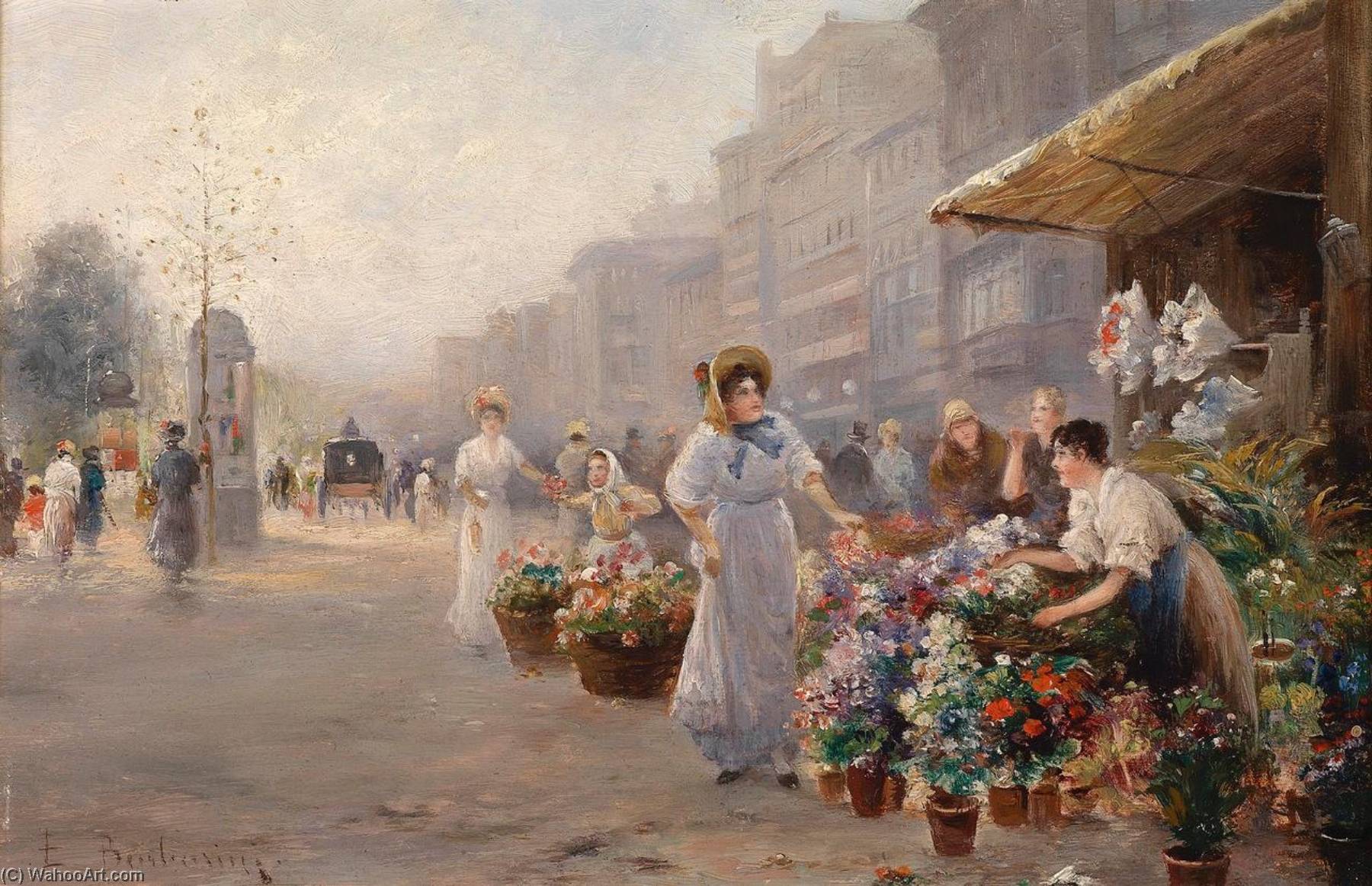 The Flower Market In Paris — Emil Barbarini