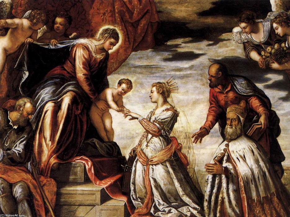 Mystische Hochzeit Der Heiligen Katharina (detail) — Tintoretto (jacopo Comin)