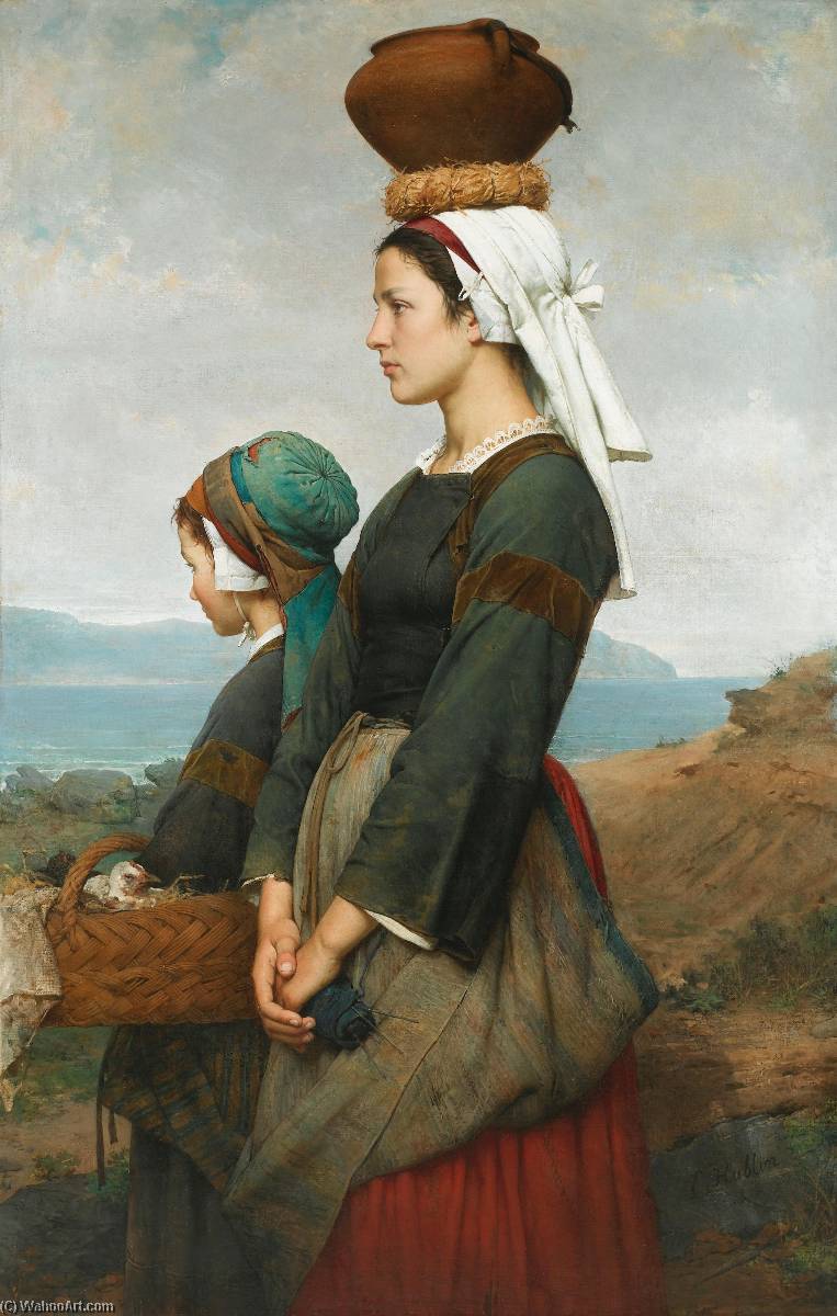 Le Chemin Du Marché, Finistère — Emile Auguste Hublin