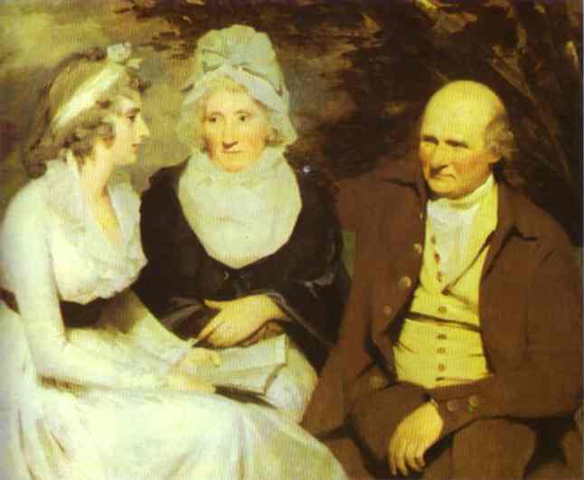 Portrait Of John Johnstone Of Alva, His Sister, And His Niece — Henry Raeburn