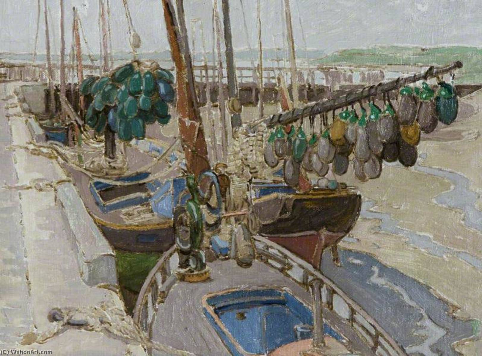 Harbour Scene With Floats — Georgina Moutray Kyle