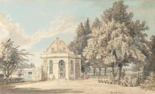 View Of Rackett Lodge, Wandsworth, London — Paul Sandby