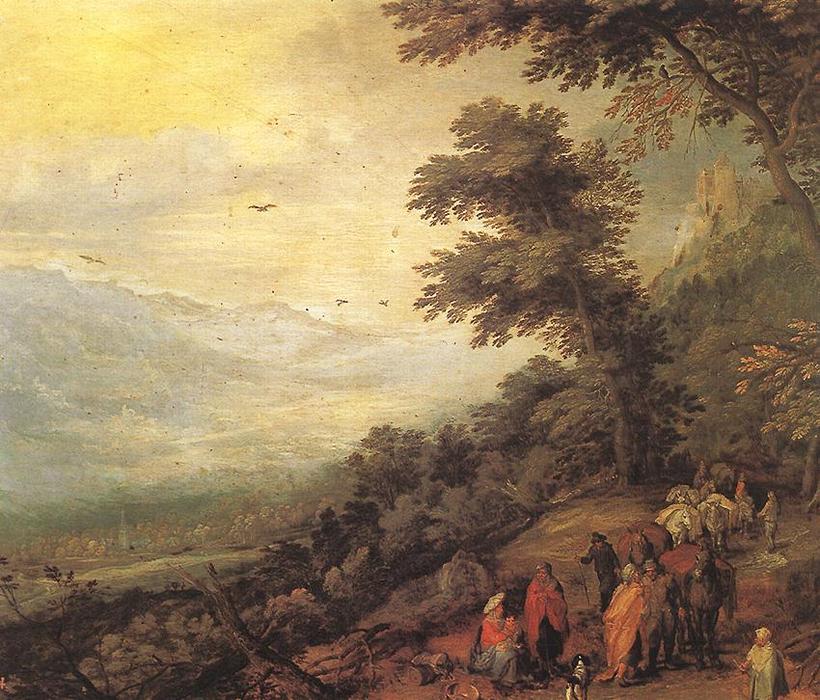 Gathering Of Gypsies In The Wood — Jan Brueghel The Elder