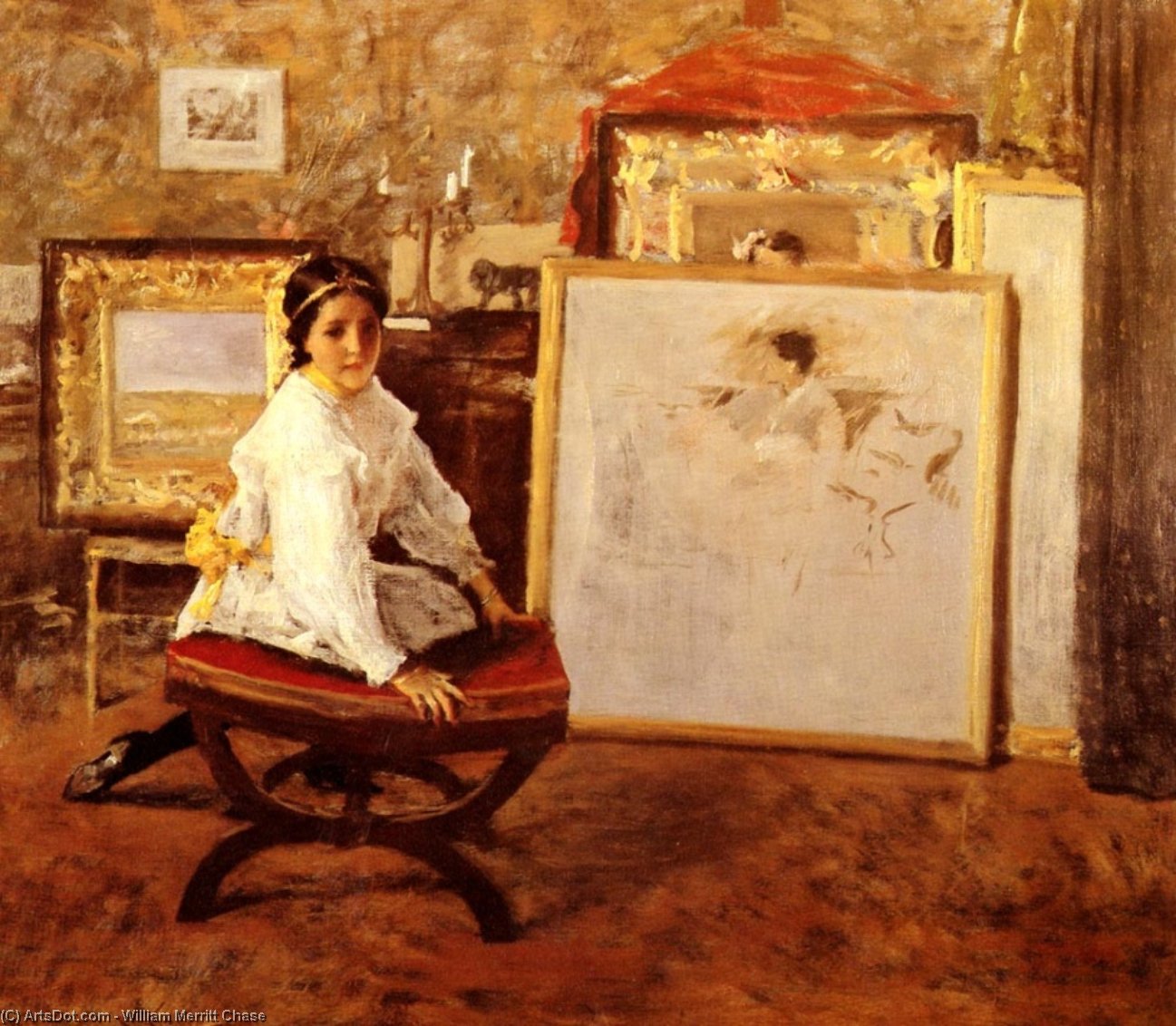 Did You Speak To Me- — William Merritt Chase