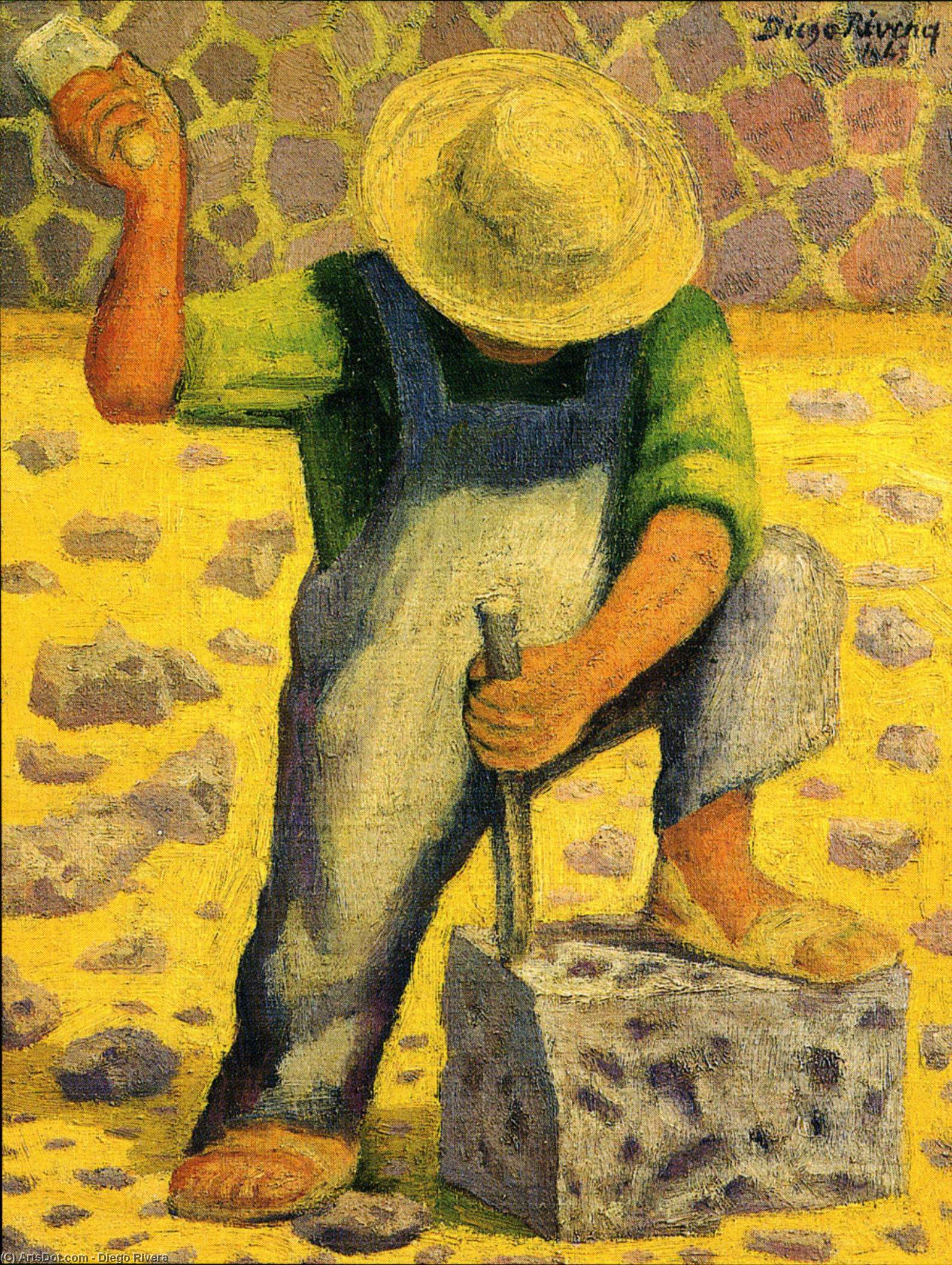 Stone Worker (picapedero) — Дијего Ривера