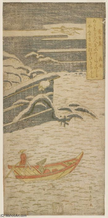 On Love In The Snow — Suzuki Harunobu