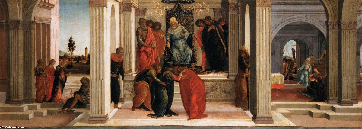 Three Scenes From The Story Of Esther — Sandro Botticelli