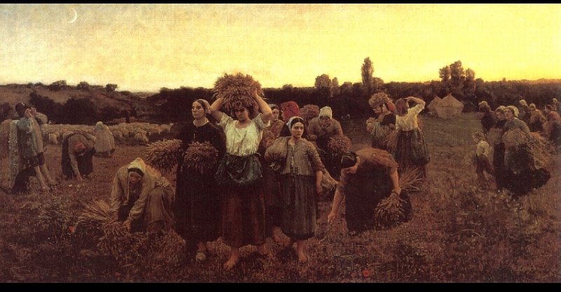 The Recall Of The Gleaners — Jules Breton