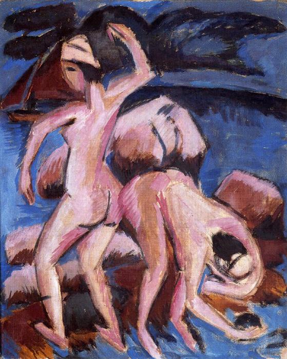 Two Swimmers, Fehmarn — Кирхнер