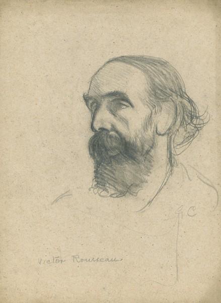Study Of A Head For The Portrait Of Monsieur Victor Rousseau — Sir George Clausen