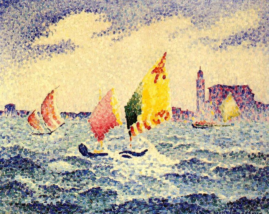 Sailboats Near Chicago — Henri Edmond Cross