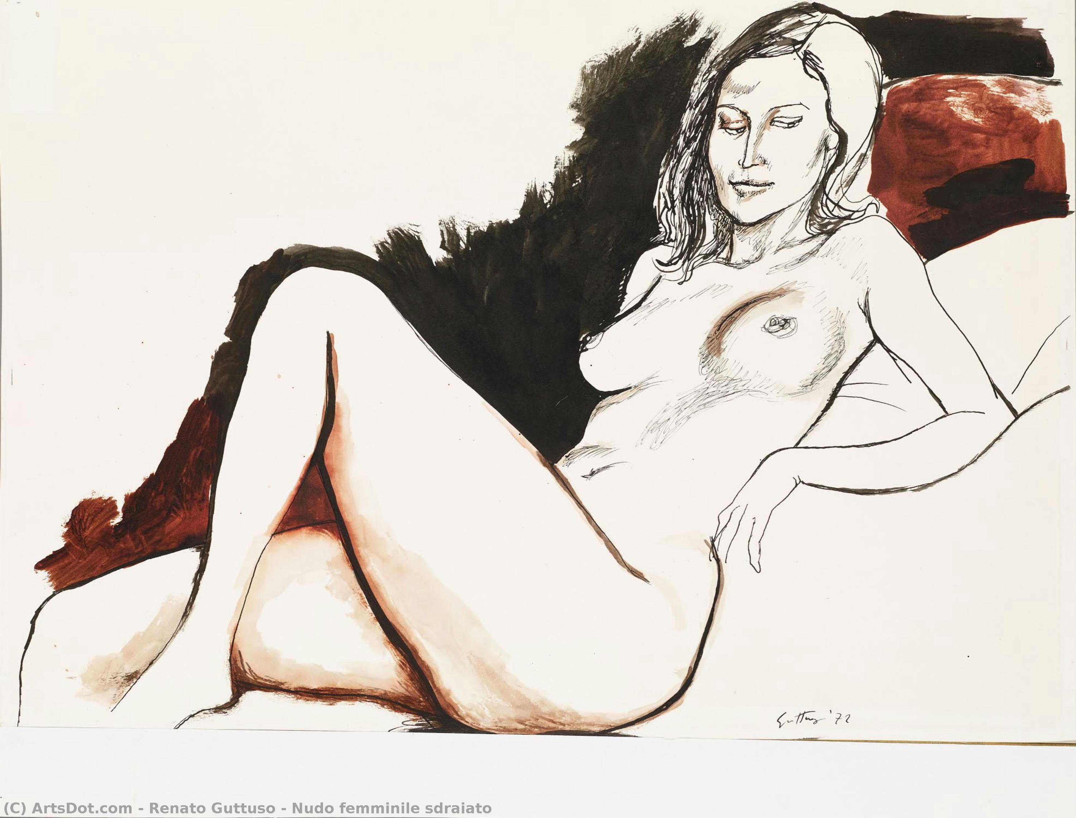Nudo Femminile Sdraiato — Renato Guttuso