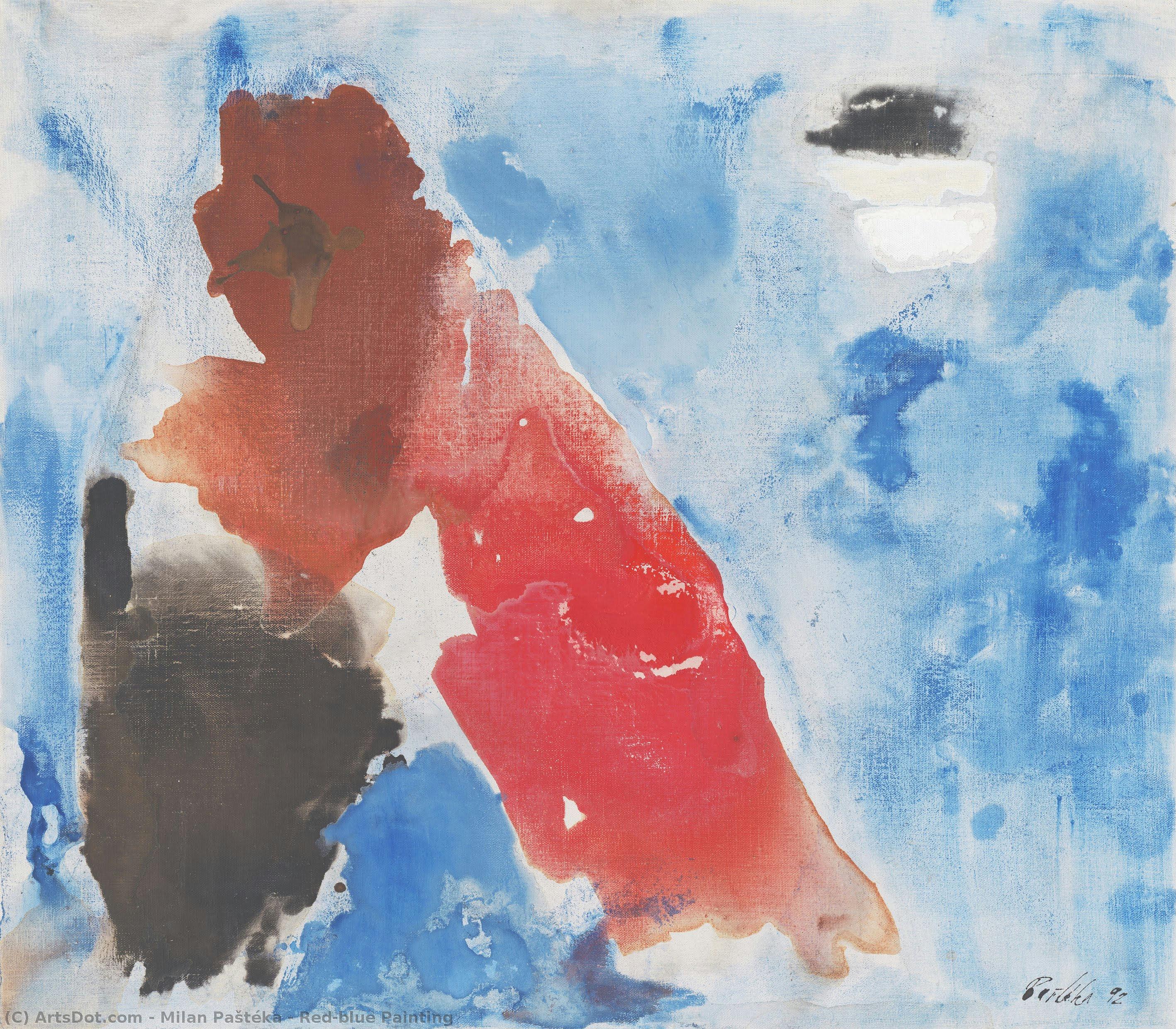 Red-blue Painting — Milan Paštéka