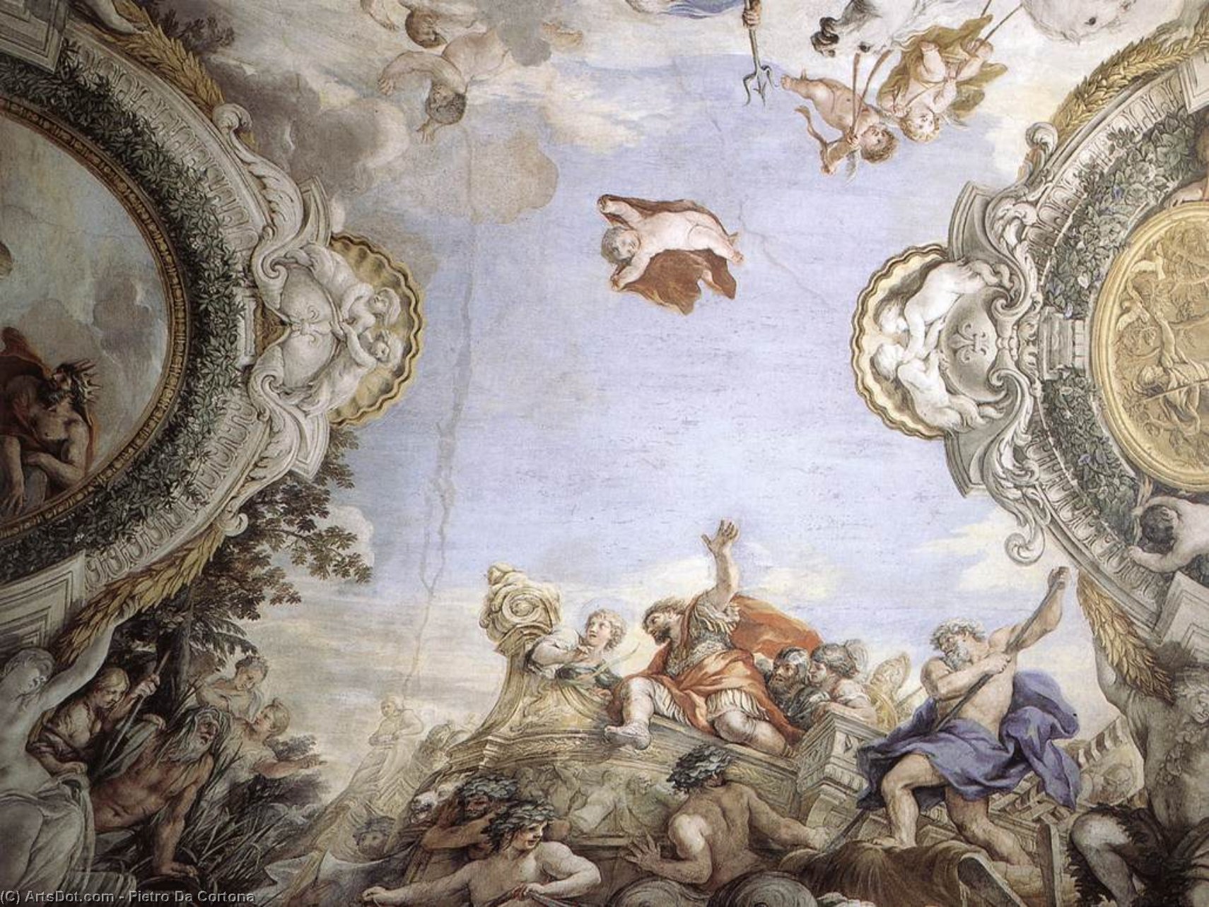 Landing Of The Trojans At The Mouth Of Tiberis — Pietro Da Cortona