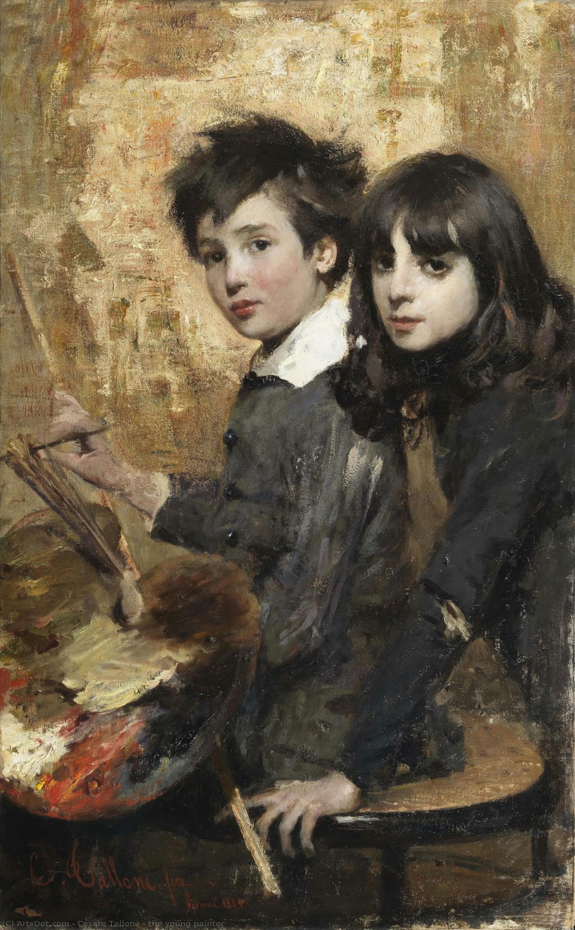 The Young Painter — Cesare Tallone