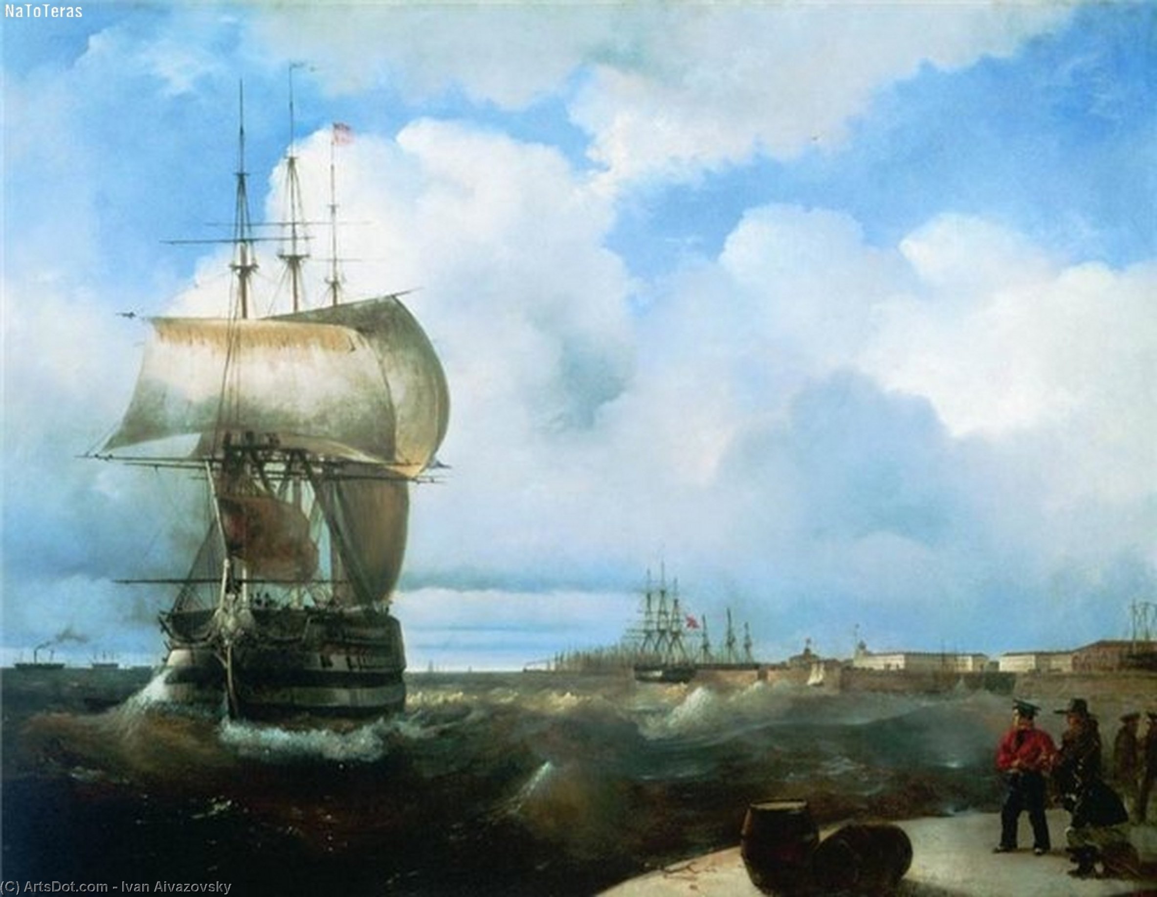 The Great Roads At Kronstadt — Ivan Konstantinovich Aivazovsky