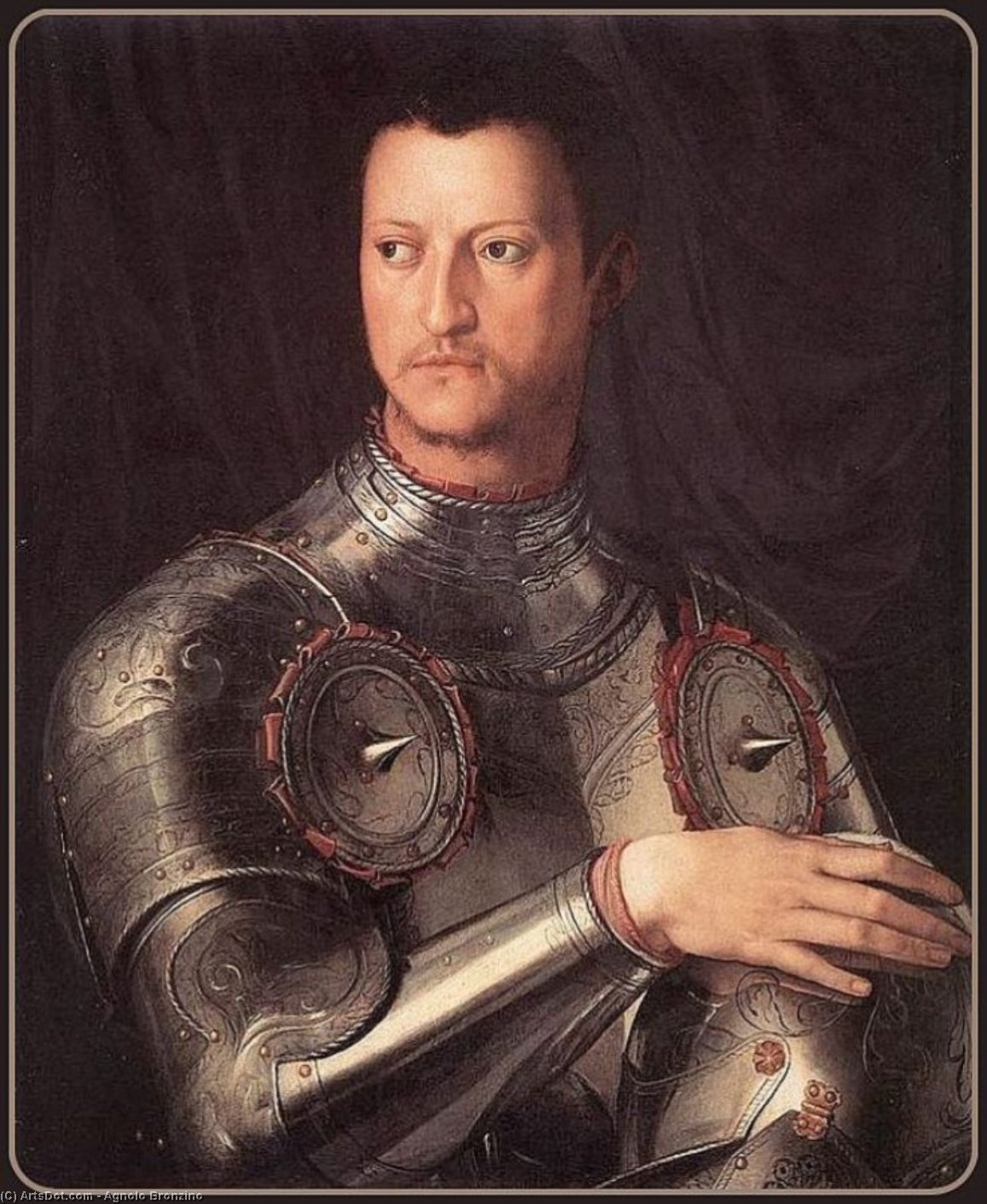 1.portraits Of The Medici - Cosimo I De' Medici In Armour — Agnolo Bronzino