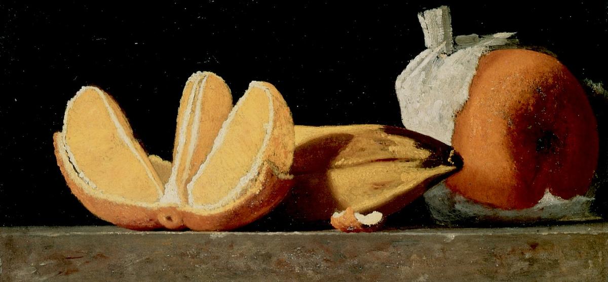 Sustenance, A Still Life With Oranges And A Banana — John Frederick Peto