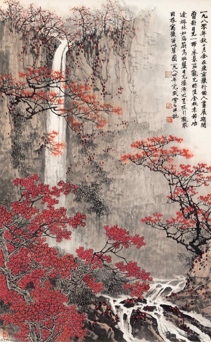 Autumn Landscape In Japan — Bai Xueshi