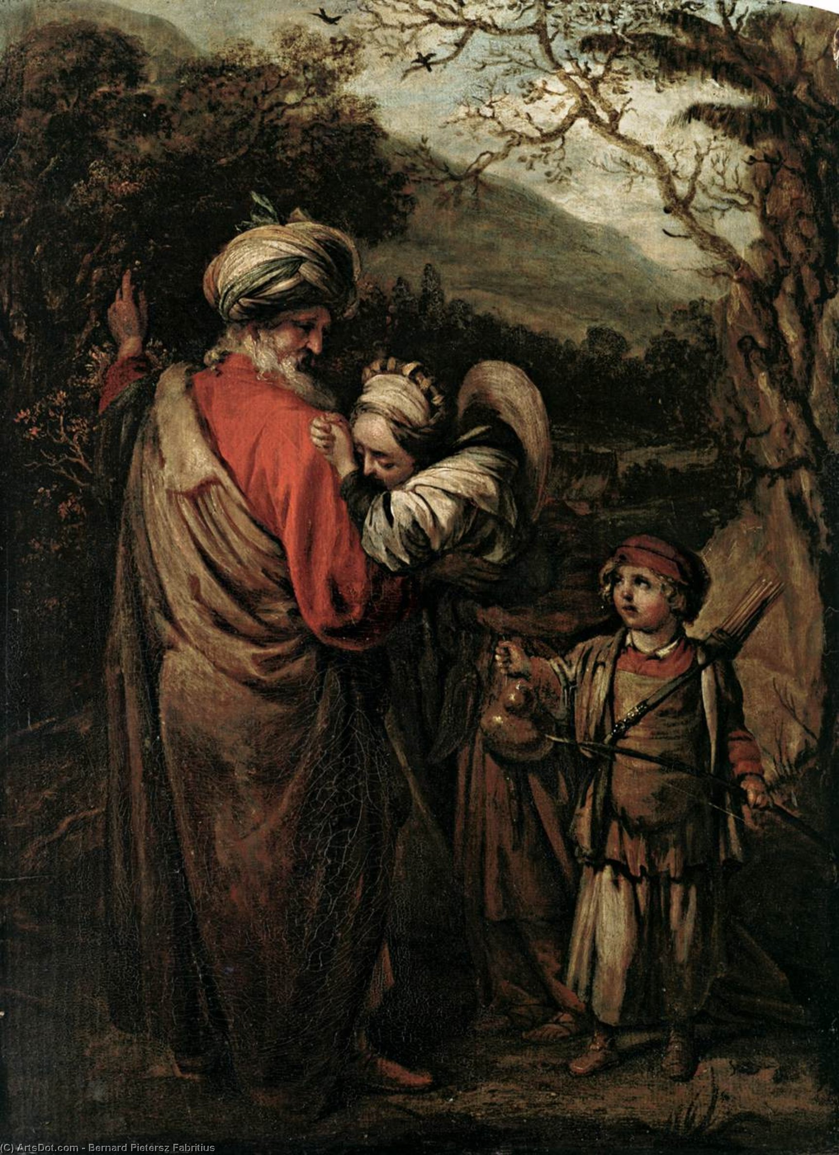 Abraham Dismissing Hagar And Ishmael — Bernard Pietersz Fabritius