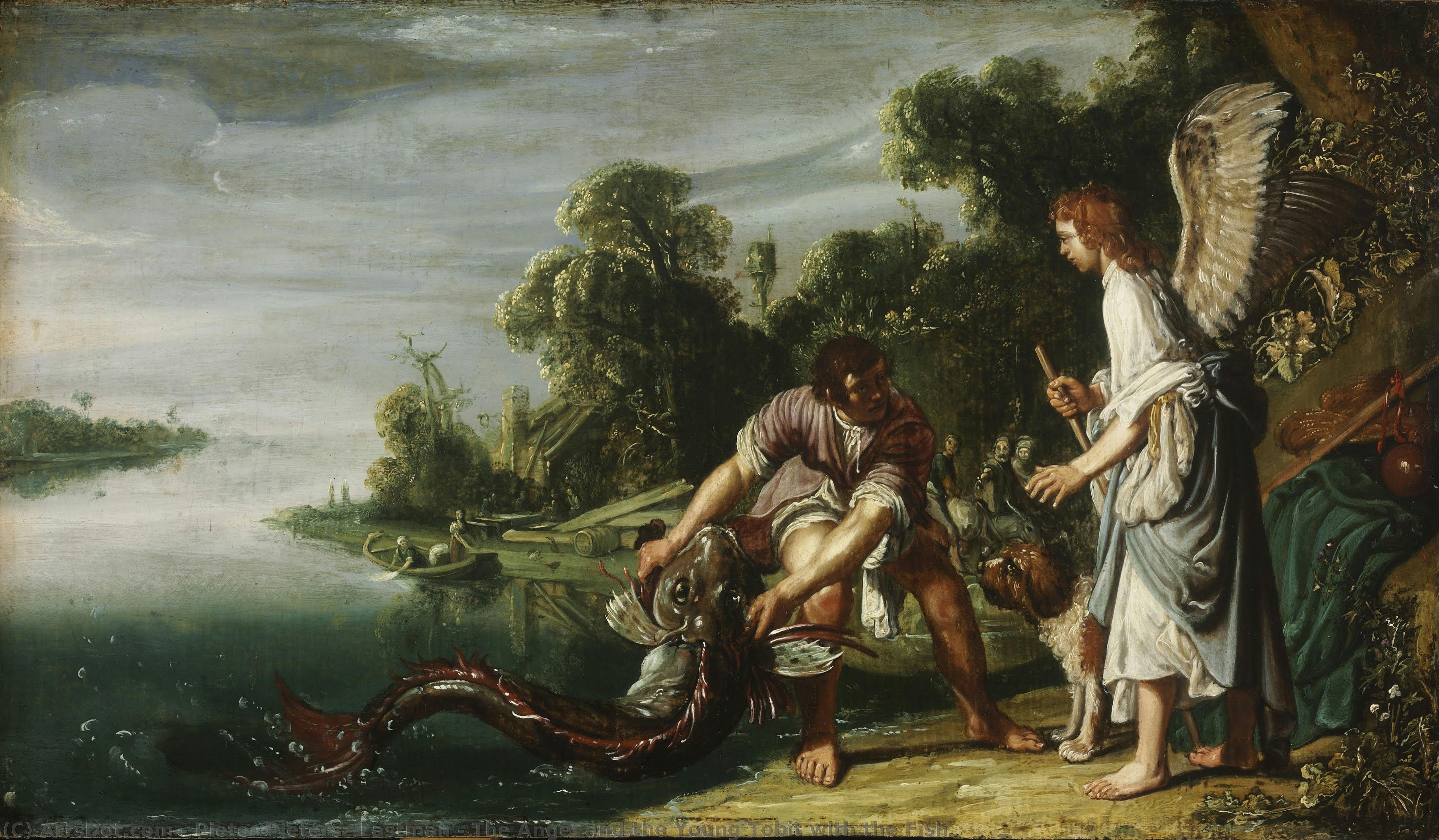 The Angel And The Young Tobit With The Fish — Pieter Pietersz Lastman