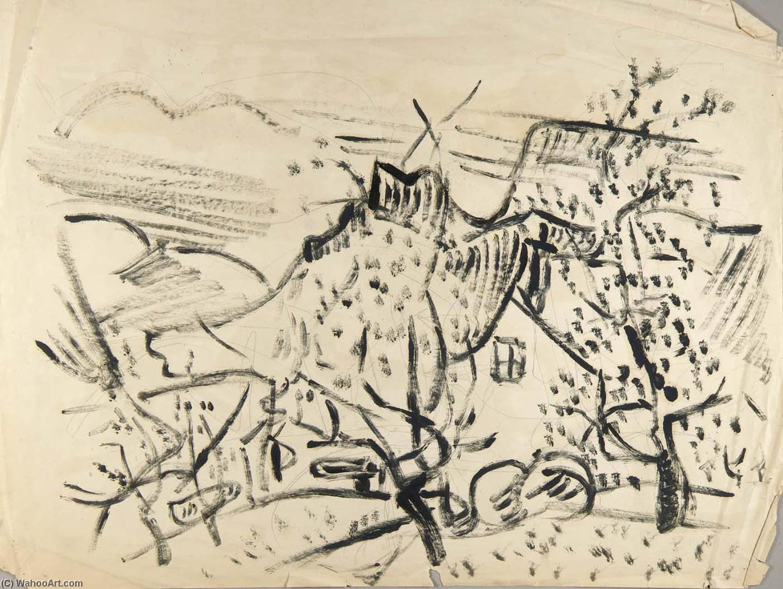 Norwegian Landscape With House — William H. Johnson