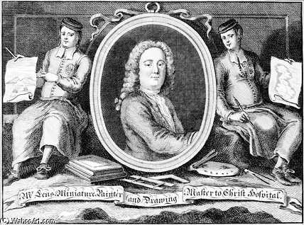 Trade Card For Bernard Lens Iii, Engraved By Louis — Bernard Iii Lens