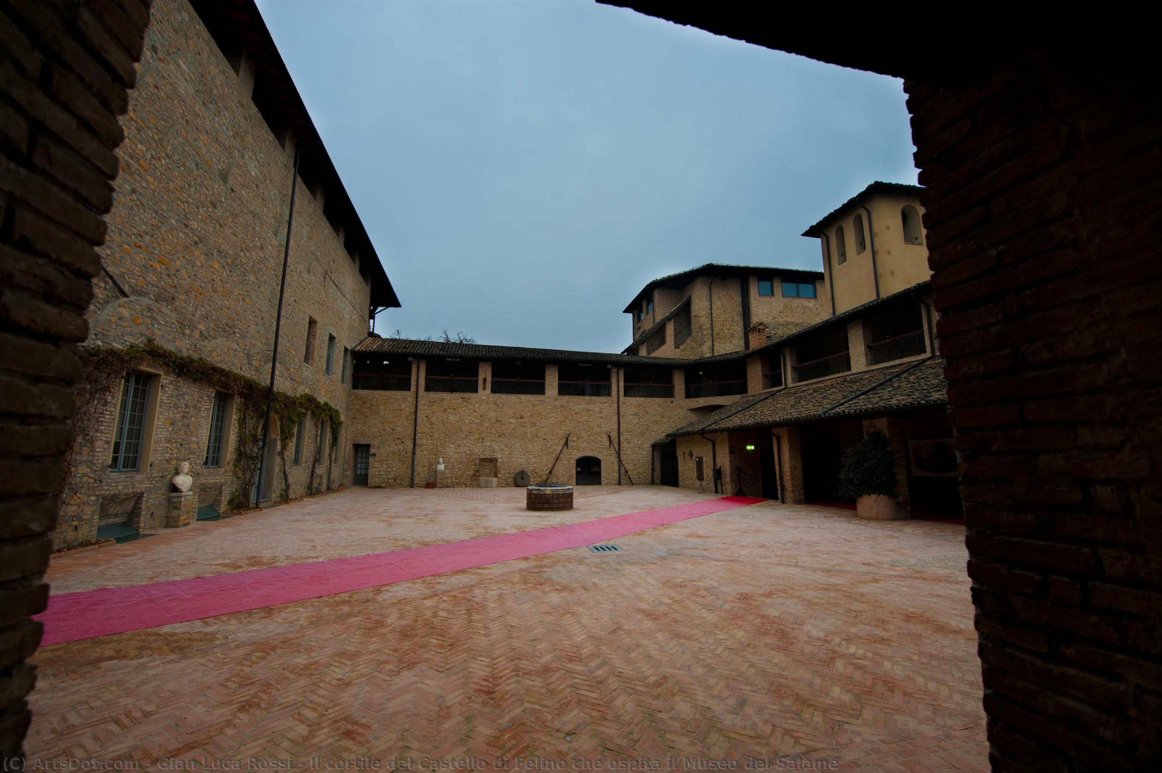 Il Cortile Del Castello Di Felino Che Ospita Il Museo Del Salame — Gian Luca Rossi