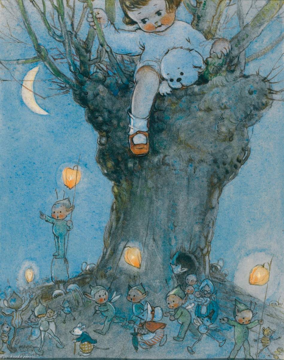 Tommy Spends The Night In The Tree — Mabel Lucie Attwell