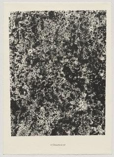 Chewed Soil (chiquetis Au Sol) From The Portfolio Theater Of The Earth (théâtre Du Sol) From Phenomena (les Phénomènes) — Jean Philippe Arthur Dubuffet
