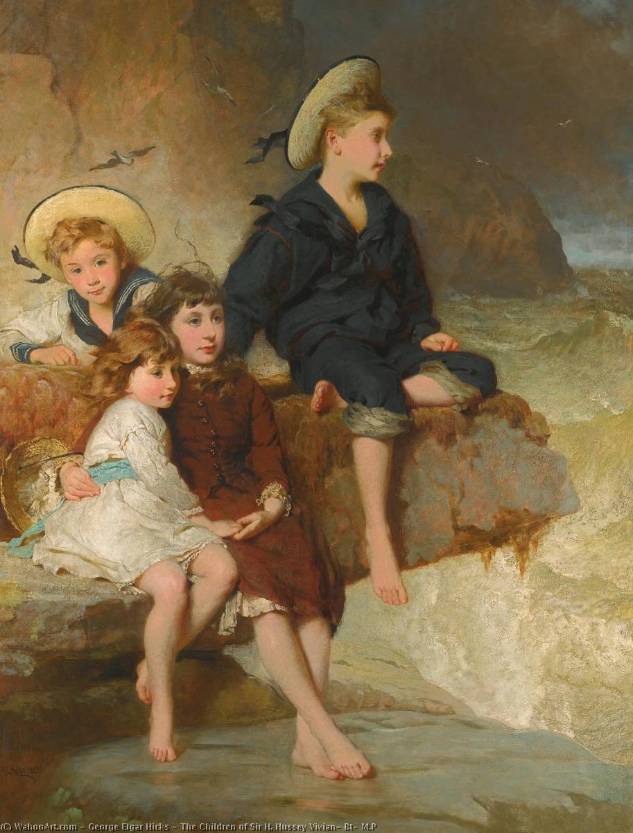 The Children Of Sir H. Hussey Vivian, Bt, M.p — George Elgar Hicks