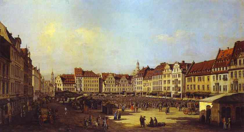 The Old Market Square In Dresden — Bernardo Bellotto