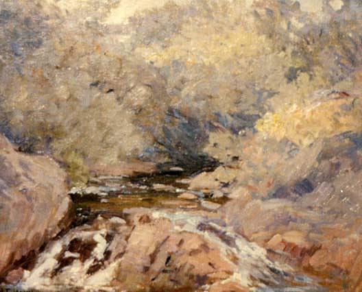 Brook Falls Josias River, (painting) — Horace G Hewes