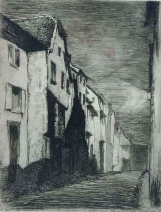 Street At Saverne — James Abbott Mcneill Whistler