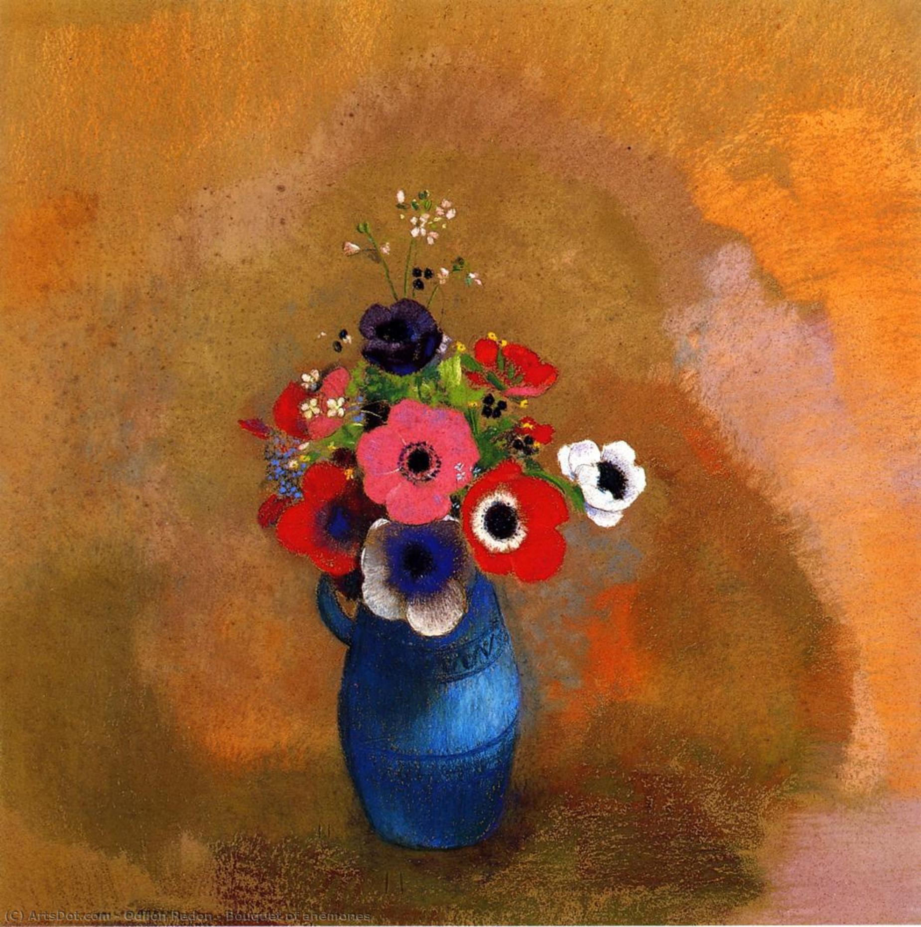 Bouquet Of Anemones — Odilon Redon