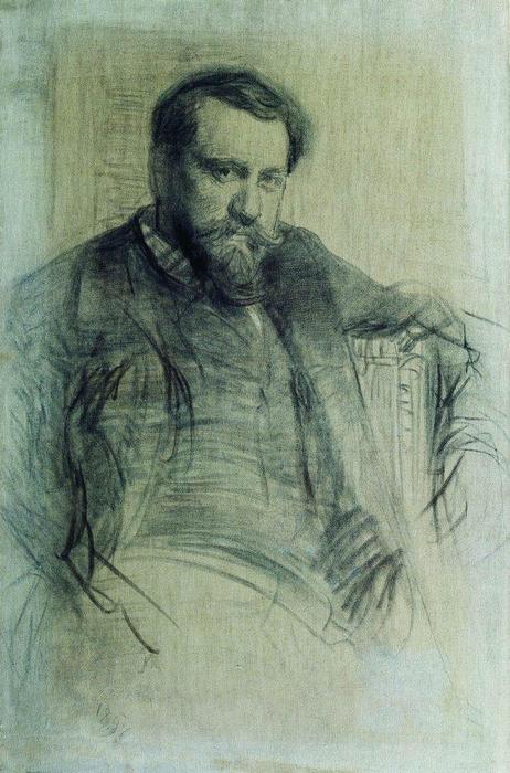 Portrait Of The Artist Valentin Serov — Ilya Yefimovich Repin