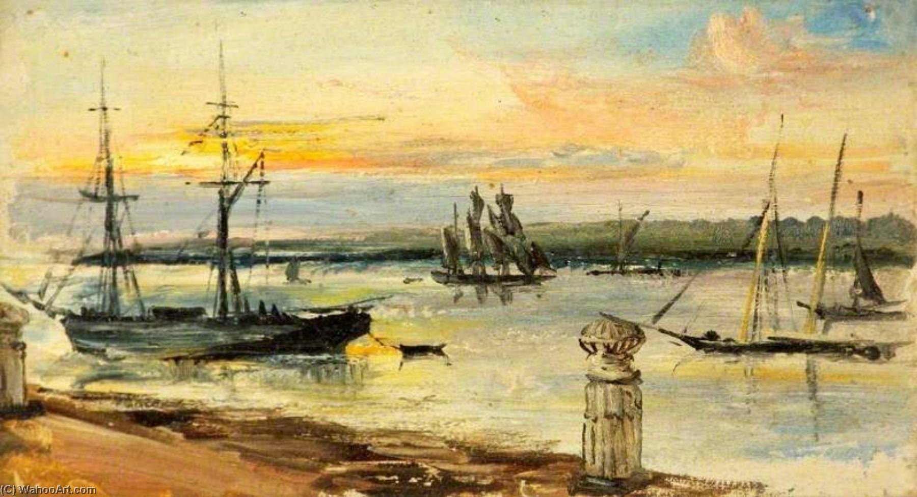 Gravesend, Kent, Sunset — William White Warren