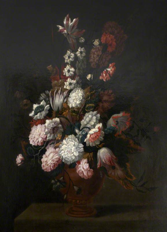 An Earthernware Vase Of Flowers — Jean Baptiste Monnoyer