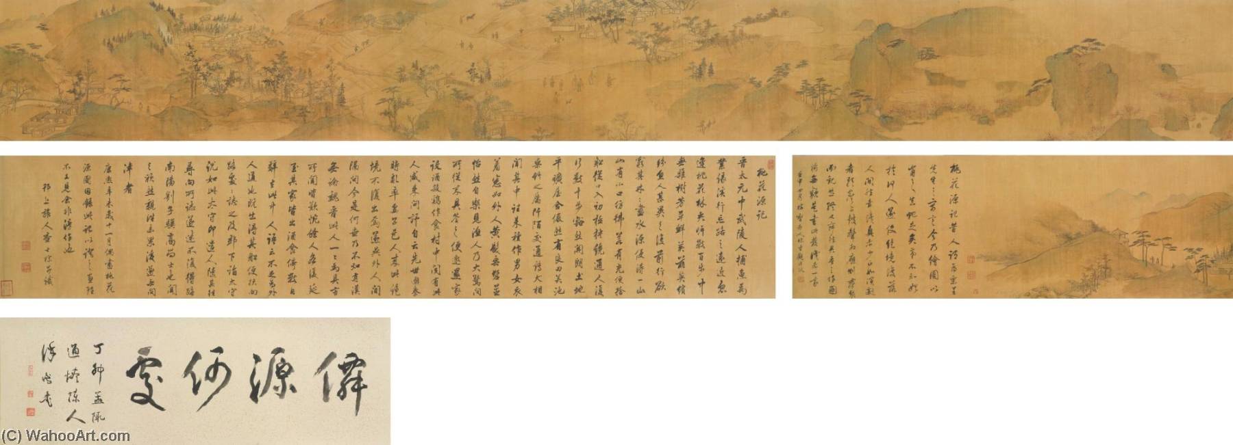 Peach Blossom Spring Record Of The Peach Blossom Spring In Running Script — Zha Shibiao