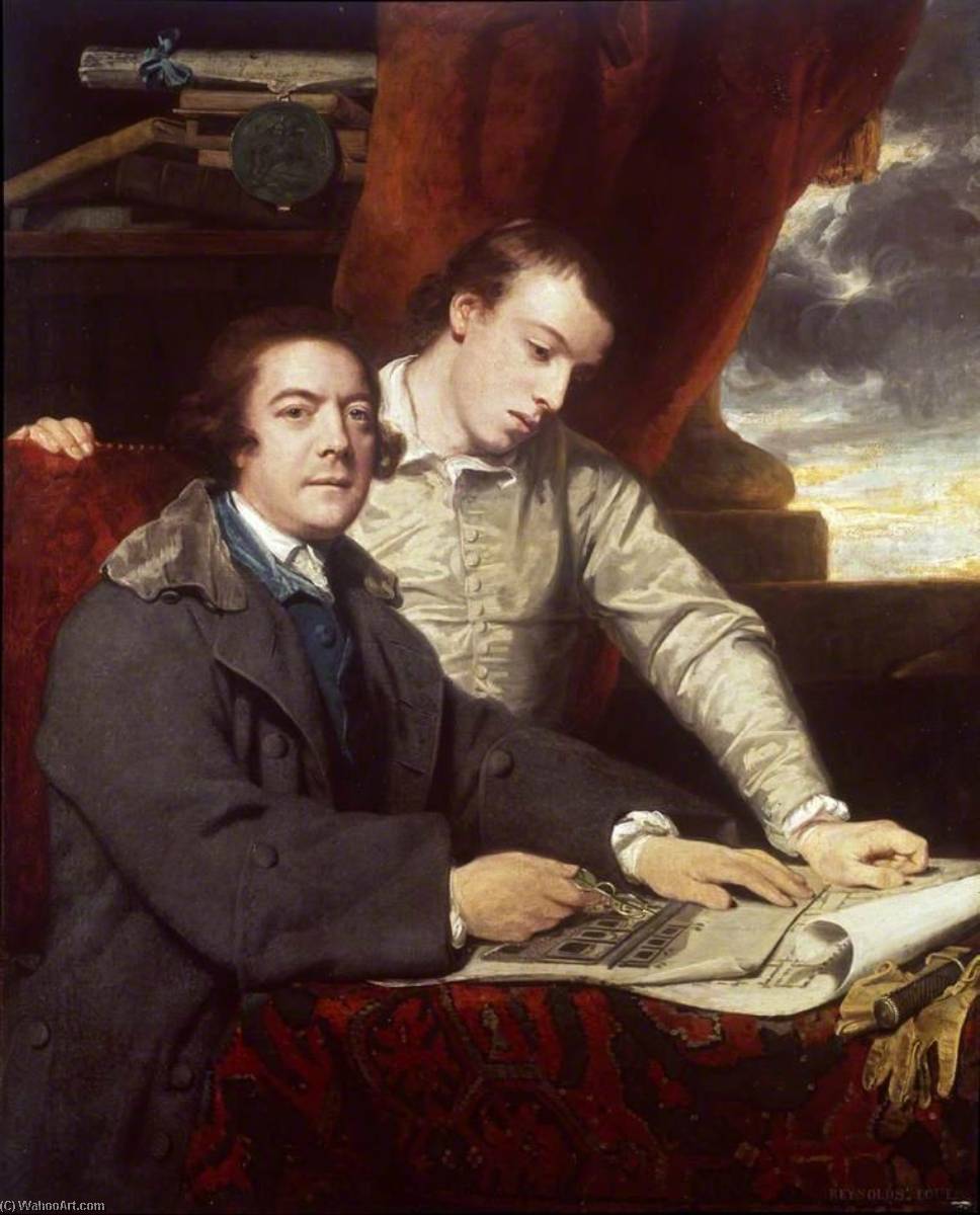 James Paine Architect And His Son James — Sir Joshua Reynolds