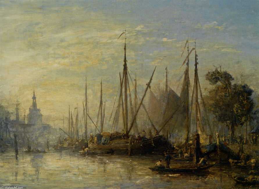 The Port Of Rotterdam 1 — Johan Barthold Jongkind