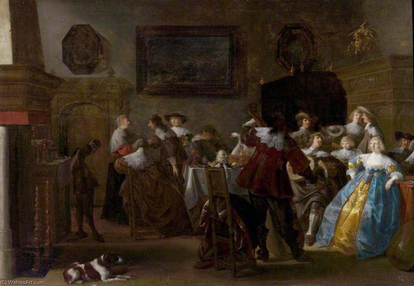 Merry Company (interior With Cavaliers And Ladies) — Palamedesz Anthonie (stevaerts)