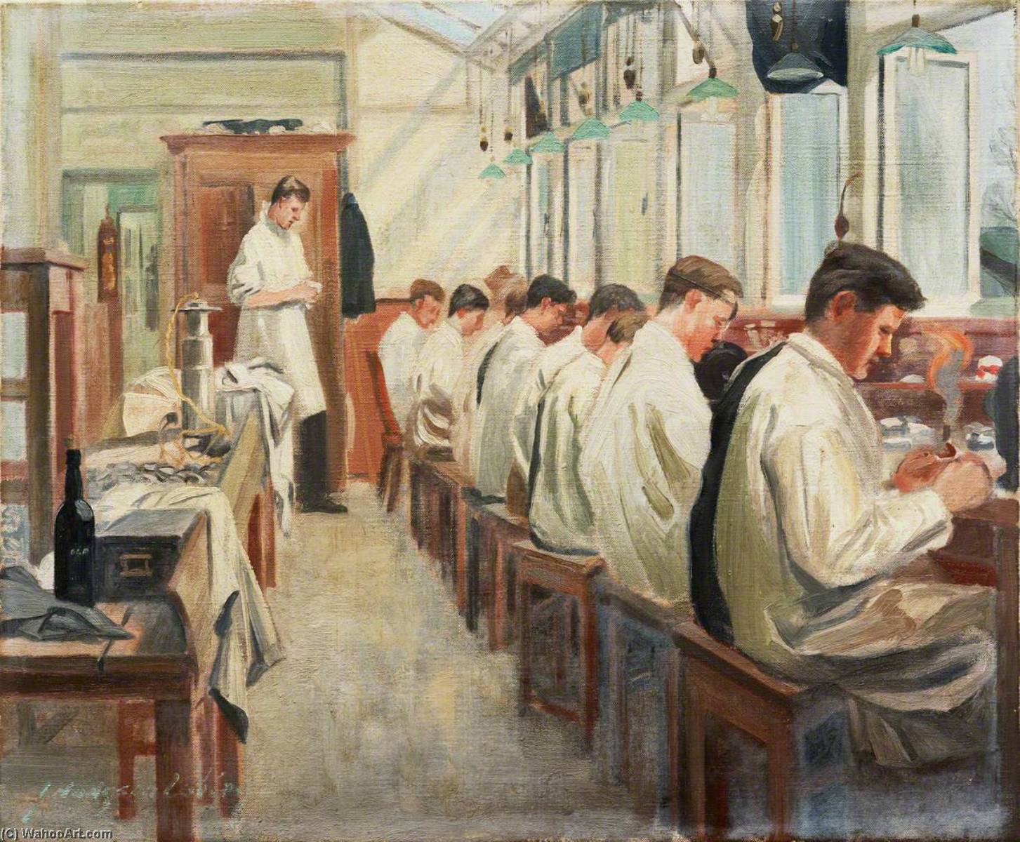 The Queen's Hospital For Facial Injuries, Frognal, Sidcup The Dental Mechanics' Class — John Hodgson Lobley