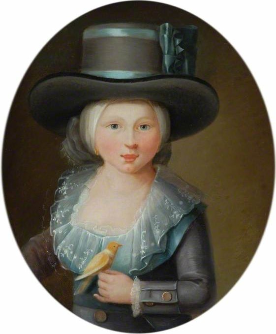 A Girl Holding A Canary, Time Of Louis Xv — François Hubert Drouais