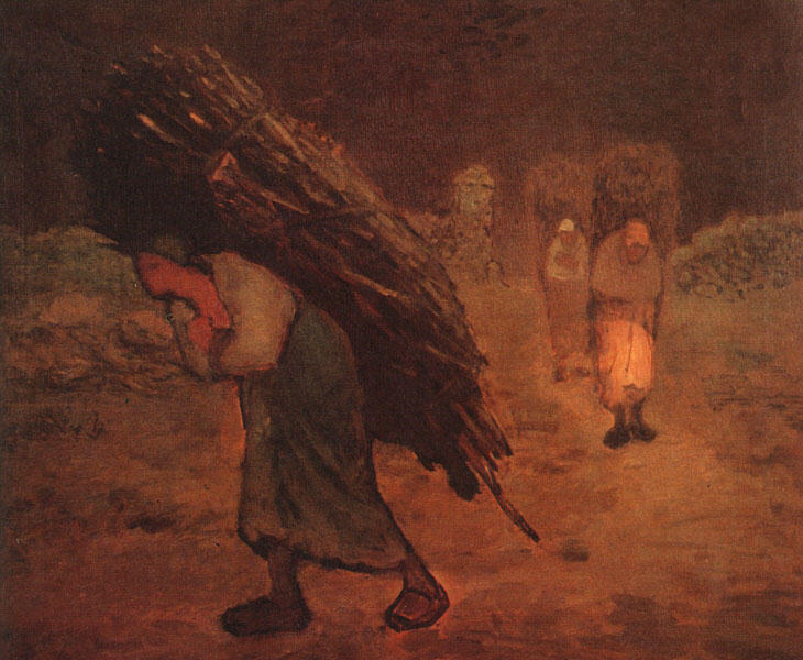 Winter: Die Faggot-sammler — Jean-françois Millet